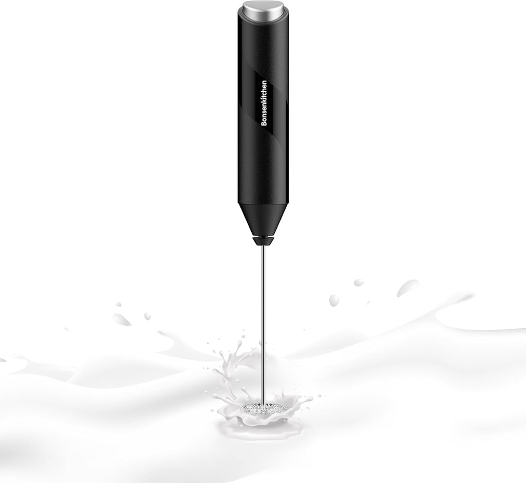 Electric Milk Frother Handheld, Portable Whisk Milk Foam Maker, Drink Mixer for Coffee, Matcha, Electric Stirrer Coffee Mixer, Battery Operated(Not Included)